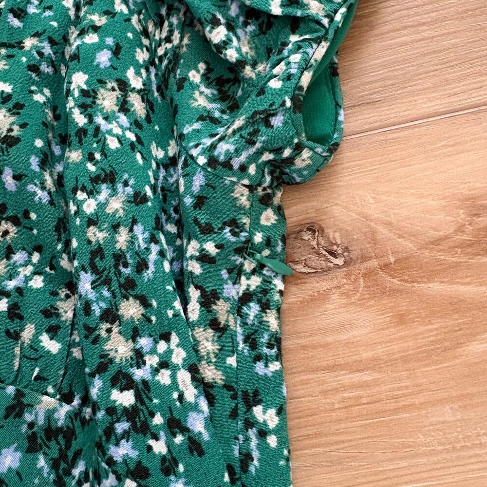 Madewell Ruched Scoopneck Midi Dress in Floral 6 - Picture 4 of 12
